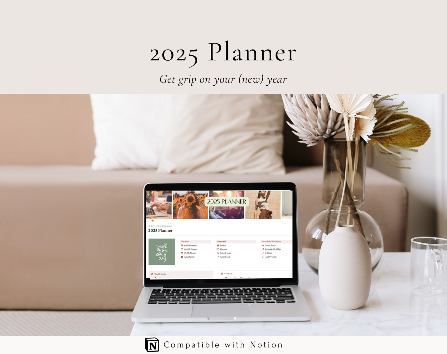 Customizable Notion Template - 2025 Planner