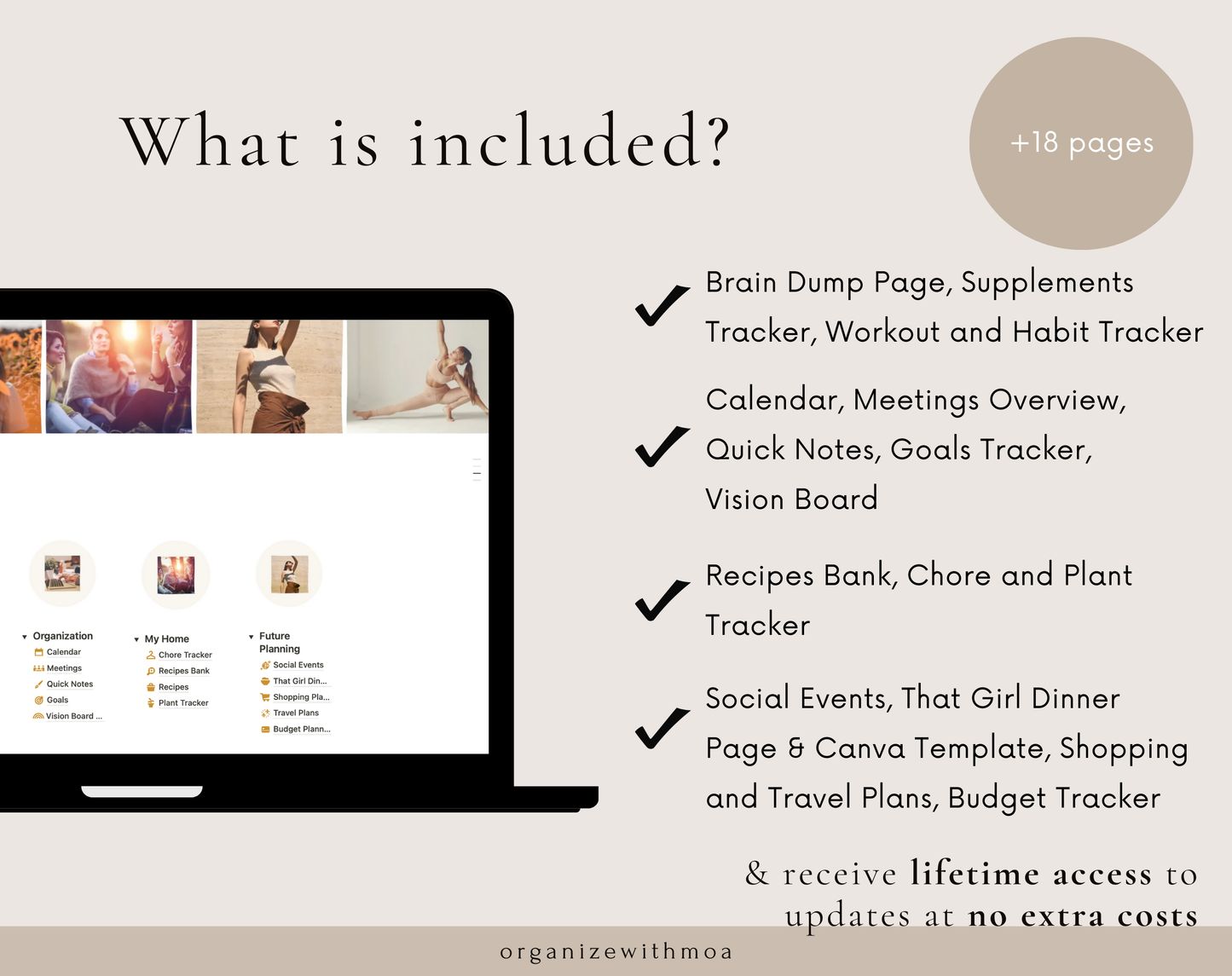 Customizable Notion Template - That Girl Planner