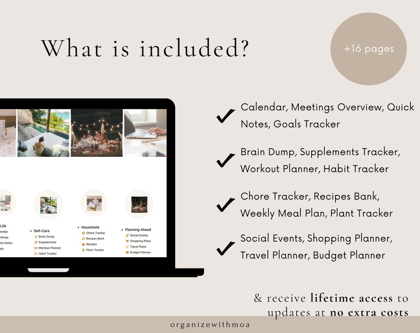 Customizable Notion Template - Ultimate Life Planner