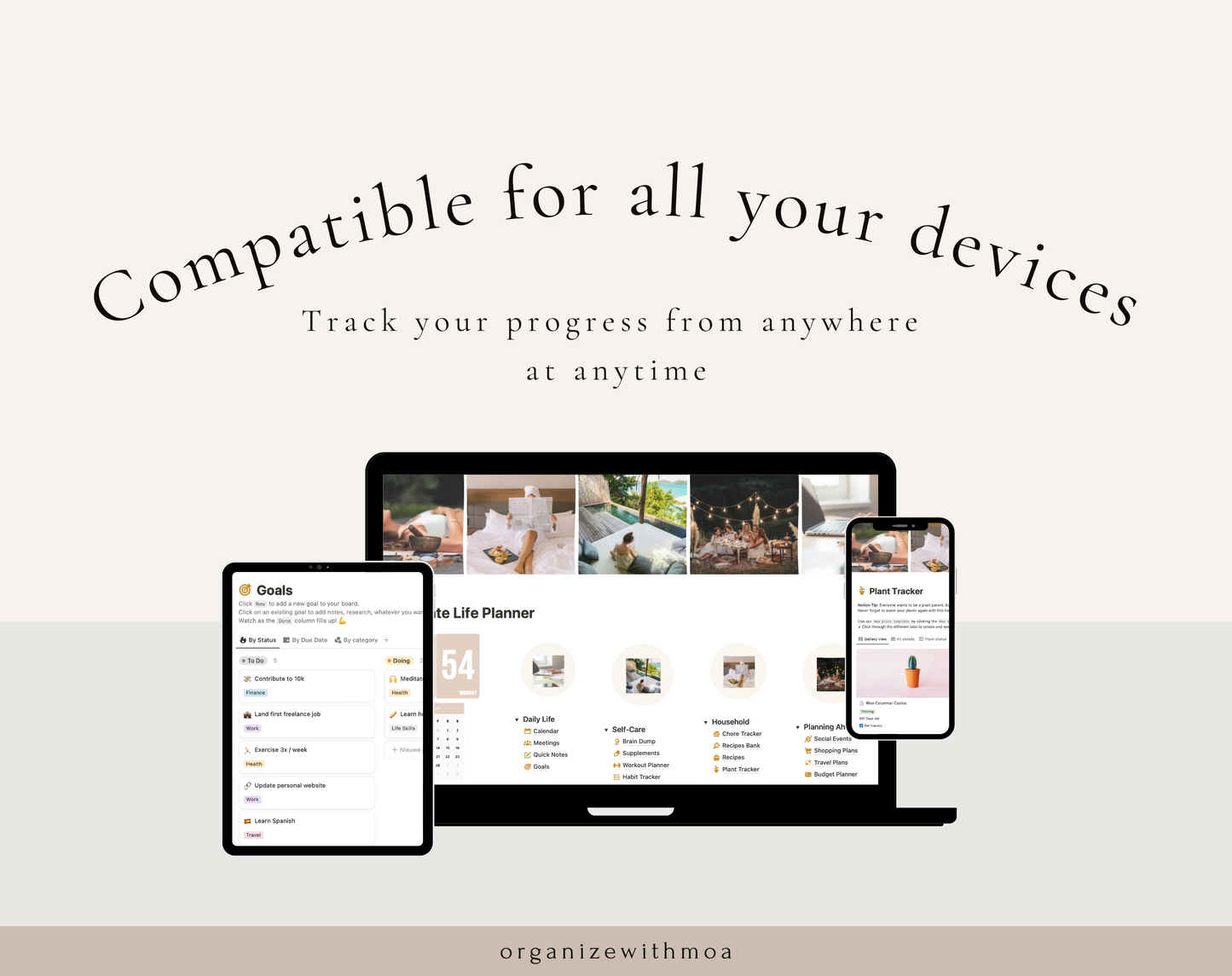 Customizable Notion Template - Ultimate Life Planner