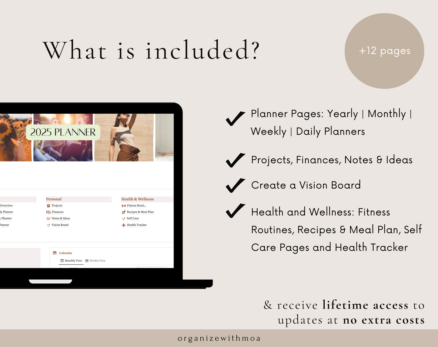 Customizable Notion Template - 2025 Planner